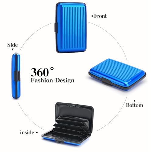 Image of Women Credit Cards Holder,RFID Blocking Protection Aluminum Metal Wallet for Men Women Business Card Holder