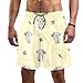 Cartoon Teddy Bears and Butterflies Men's Swim Trunks Swim Beach Surfboard Shorts Quick Dry de net Lined con bolsillos multicolor XL