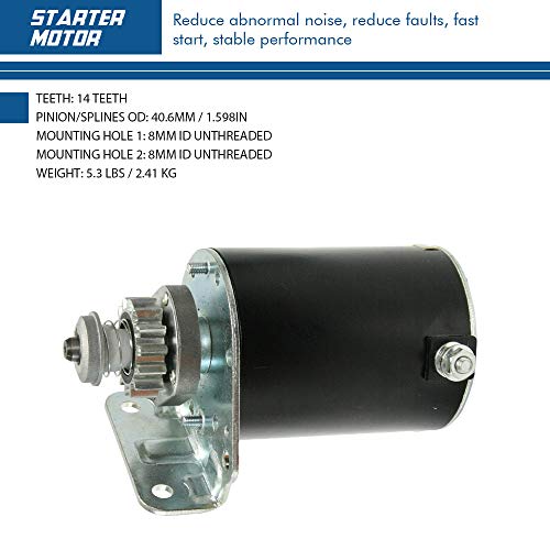 Topscope Starter Motor Compatible With 1999-2006 Cub Cadet 1998-2010 John Deere 2002-2011 Sabo 2000-2005 Scotts 1999-2010 Toro Replace # 593934 693551 Lg693551 Bs693551 #TOP2