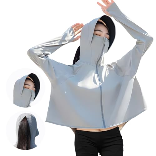 Catálogo para Comprar On-line Ropa de protección disponible en línea para comprar. 42 Ropa de protección solar, chaqueta de protección solar, camiseta de protección solar de manga larga con máscara, transpirable y fina (MX/US, Alfa, Mediano, Regular, Regular,...