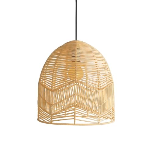 B·LED BARCELONA LED Hängelampe aus Weidengeflecht Norma, Ø 45 cm,...