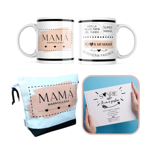 ETKR Regalos Originales para Mujer Neceser Mujer + Taza Dia de la Madre Neceser de Maquillaje Regalos Originales para el Dia de la Madre Regalo para Mujeres Taza Personalizada Mama Imagen de ETKR Regalos Originales para Mujer Neceser Mujer + Taza Dia de la Madre Neceser de Maquillaje Regalos Originales para el Dia de la Madre Regalo para Mujeres Taza Personalizada Mama