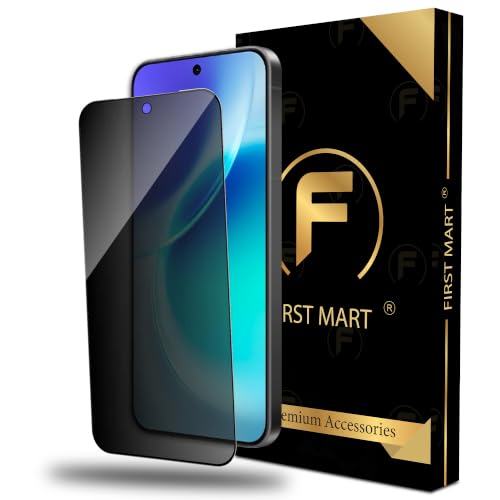 Image of FIRST MART Privacy Tempered Glass for Vivo X300 & X200 FE | Anti-Spy Screen Protector, Edge-to-Edge 9H Scratch Protection, Case-Friendly, Bubble-Free | Pack of 1