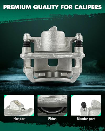 Image of SCITOO 19-B2049 Front Right Disc Brake Caliper w /Bracket Fit For Chevrolet For Prizm 1998-2002,For Toyota For Corolla 1998-2002, Single Piston