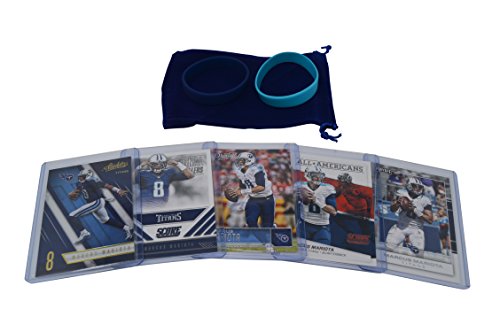 Marcus Mariota Football Cards Assorted (5) Bundle - Tennessee Titans Trading Card