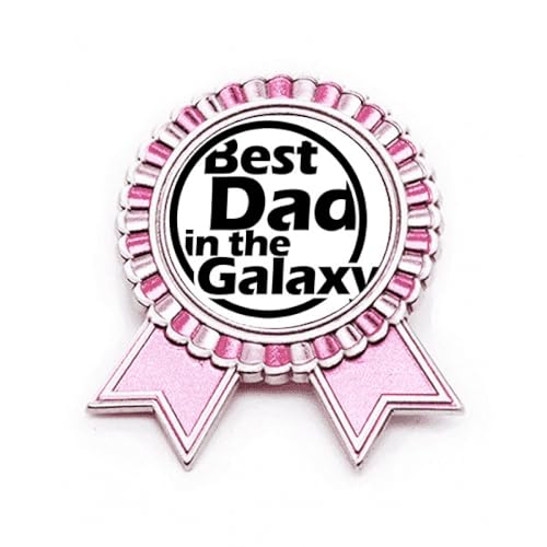 Broche rose Best Dad in the Galaxy : exprimez votre amour pour la fête des pères