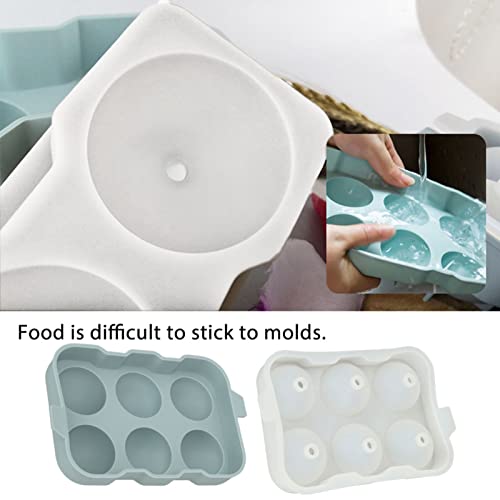 Molde de silicona para cubitos de hielo con 6 cavidades miniatura 3
