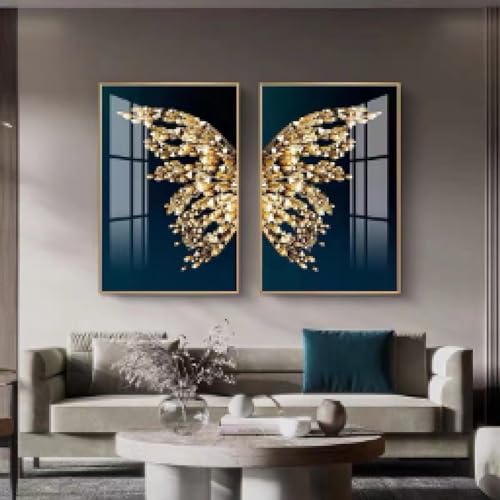 Impression sur toile papillon et affiche murale 35x50cm de salon sans cadre