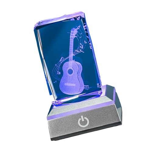 ZXFJYUIP Luz Coloreada Profesional del Instrumento Musical De La Guitarra del Modelo De La Decoración De La Sala De Estar del Hogar(5)