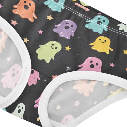 Girls Underwear Soft Cotton Halloween Ghost Kids Panties in Sizes 2/3t, 4t, 5t, 6 and 84