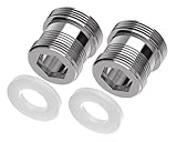 Double Thread Adapter Kitchen Aerator Water Filter 2-Pack | Male Connection(M20-M22)