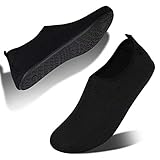 Mabove Badeschuhe Herren Damen Schwimmschuhe Wasserschuhe Strandschuhe Aquaschuhe Barfussschuhe(8012 Schwarz 38/39 EU)