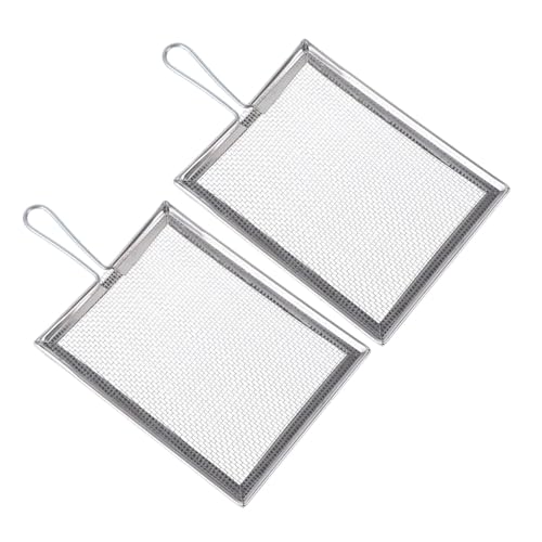 TEHAUX Attrezzi Quadrati Multifunzionali per Argilla con Filtro A Rete Setaccio con Impugnatura Perfetti per Filtrare Argilla E Pigmenti