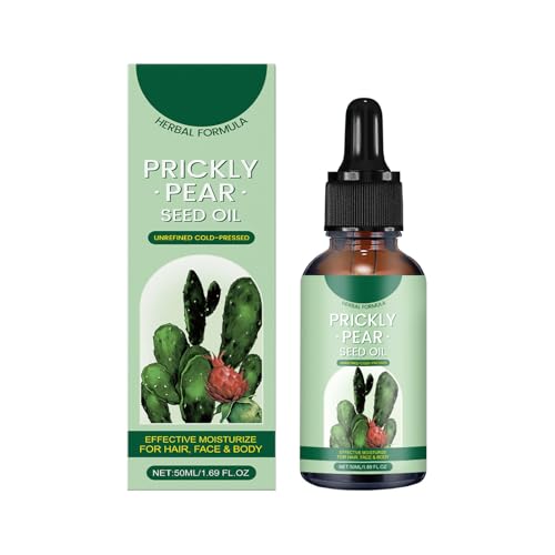 Prickly Pear Seed Oil, 100% Pure Organic 2024 Prickly Pear Oil,Prickly Pear Oil Cold Oil Cold Oil for Face, Prickly Pear Seed Oil Skin Hidratante, Prickly Pear Seed Oil for Face 50 ml (1)