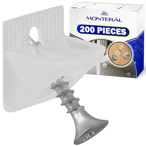 Set di 200 Pezzi Rinforzo per Fondo Cassetti Completo di Vite Ø 3,5x20 mm - Riparazione Cassetti in Plastica Trasparente - Garanzia di 10 Anni – MONTERAL