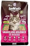 Granulado de Madeira Pinus de Reflorestamento Para Gatos Ipet Woods 10Kg - Areia Higienica