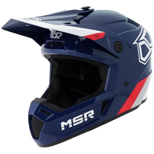 MSR SC Proto Dirt Bike Helmet Large Blue Red White
