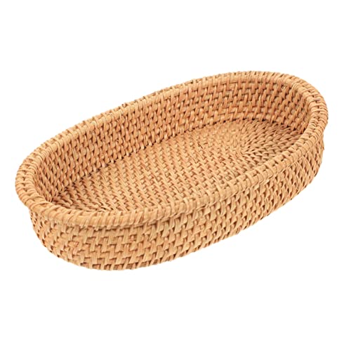 Alipis 4 Peças Cesta De Armazenamento De Pão Utensílios De Cozinha Bambu E Rattan Vietnã