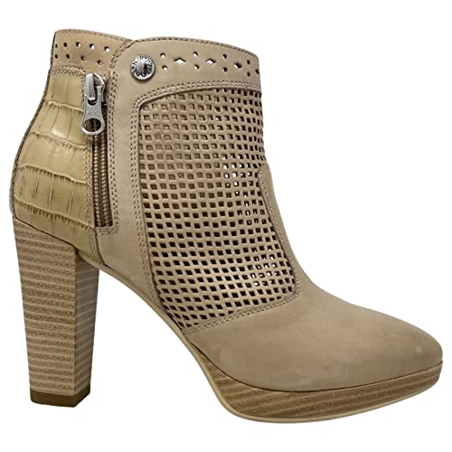 Nero Giardini E306240D Bottines en cuir pour femme, Champagne, 38 EU