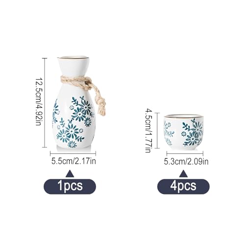 Liwien Sake Set Keramik (Orchidee)