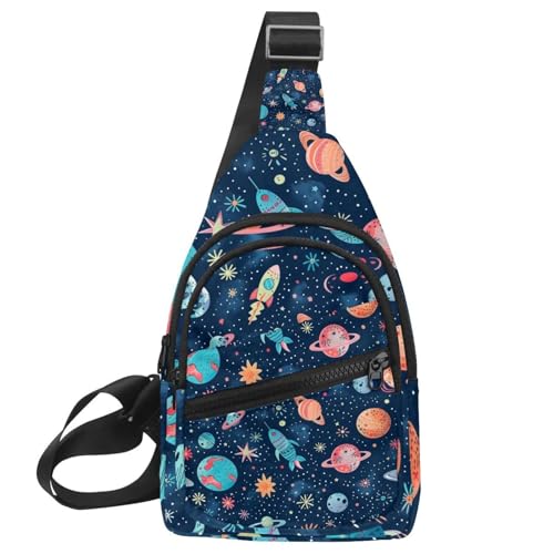 Sac à dos à bandoulière Cute Universe pour course à pied et randonnée réglable