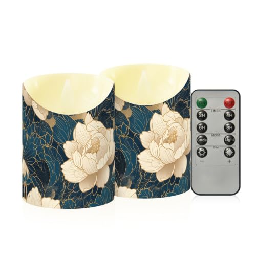 Velas sin llama decorativas con control remoto y temporizador de 8 horas