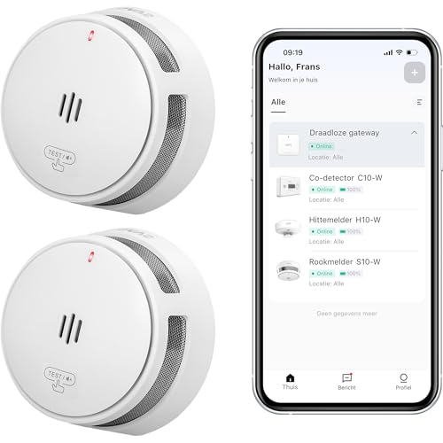 Savs S10-Wx2 Intelligenter Rauchmelder 2 Stück
