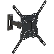 ELG Full Motion Articulating TV Wall Mount with Swivel, Tilt & Extension for 26-60" TVs up to 66.1 lbs, VESA 75x75mm to 400x400mm, Heavy-Duty Steel, Black