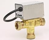 Honeywell V4073A Motorisiertes Umstellventil und Stellmotor 22 mm mittig