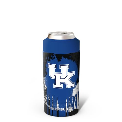 Image of Frost Buddy Universal Can Cooler (Kentucky Wildcats | Drip) | 20x colder, cold up to 24 hrs | Sleek, lightweight design | Premium build quality | Coffee-mug ready with add-on lid