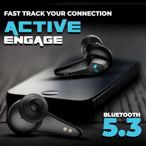 Image of HOPPUP Predator Xo3 Gaming Earbuds with 35MS Low Latency, 13MM Drivers & 50H Playtime Bluetooth (Black, True Wireless)