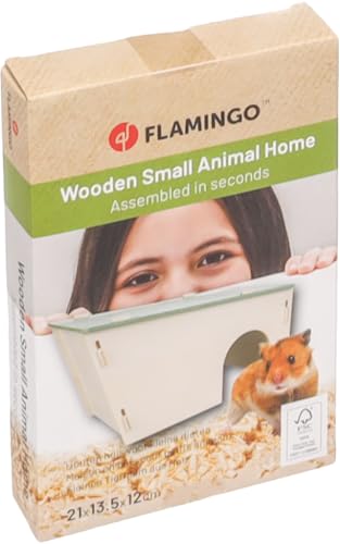 NAGETIERHAUS Mick BEIGE/GRÜN 21x13,5x12CM