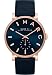 Marc by Marc Jacobs Women's MBM1329 Baker Stainless Steel Watch with Blue Leather Band