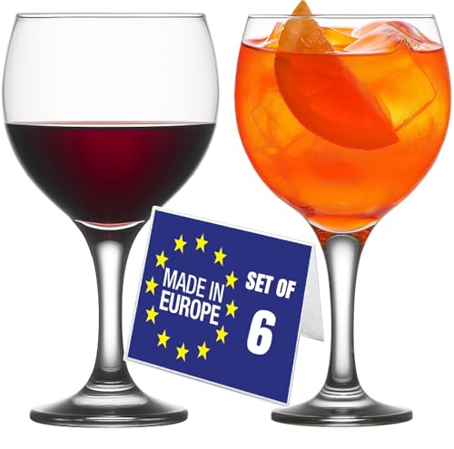 NORDIC SCHILLER Premium Calici da Vino Rosso Set 6 635ml 100% SENZA PIOMBO Bicchieri a Palloncino in Vetro, Lavabile in Lavastoviglie, Bicchieri da Vino Rosso per la Ristorante, Casa, Feste, Gin Tonic