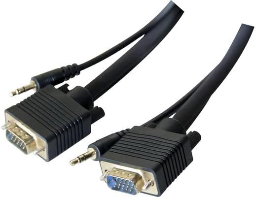 Exc 137222 Male to Male 3.5 mm VGA Cable - Black