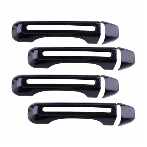 Kit garniture de couvercle poignée porte pour Jeep Gladiator JT et Wrangler JL finition noire