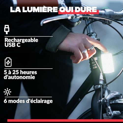 Shapeheart Kit Lumières Avant et Arrière Vélo Magnétiques Détachables – vue 5