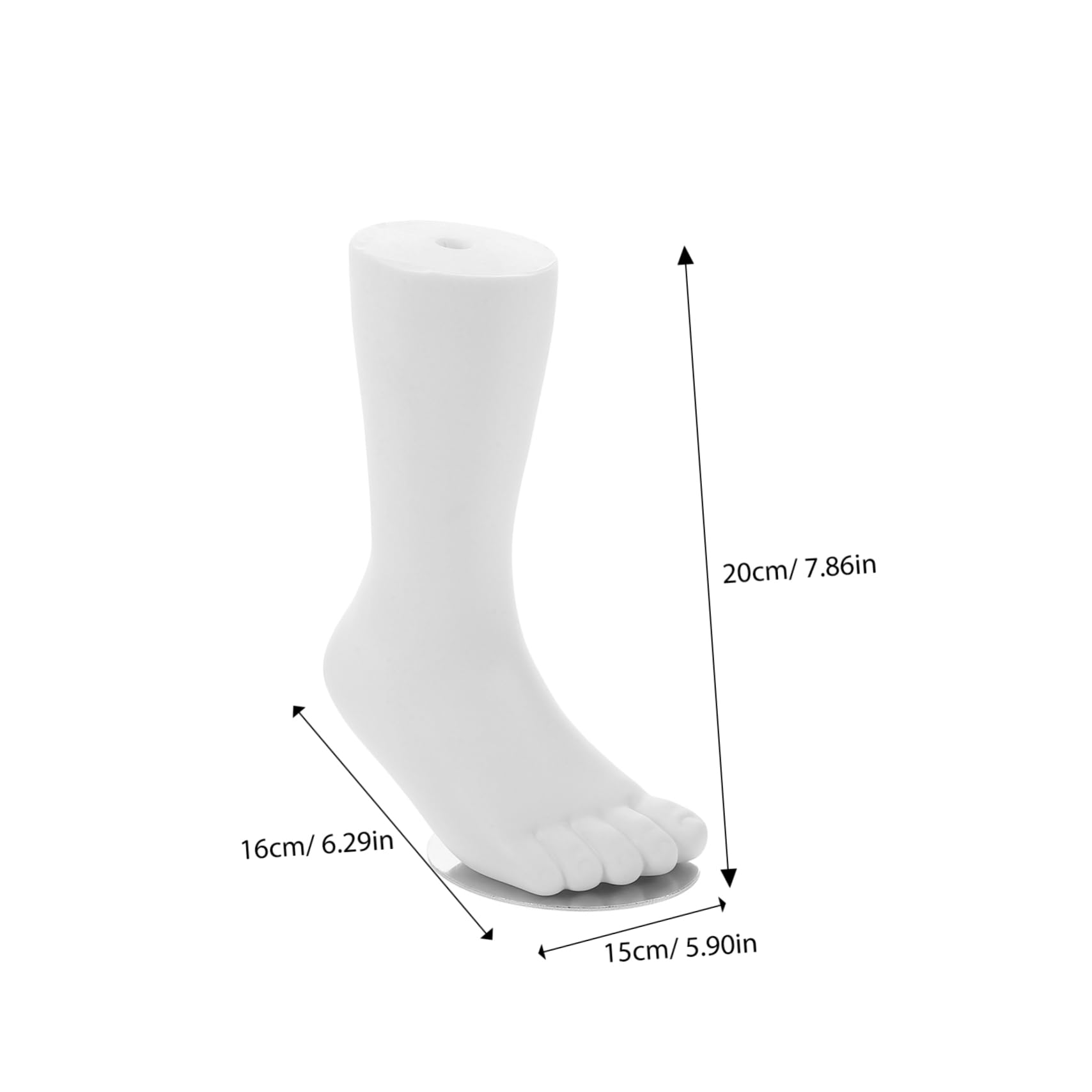 HAWILLOSCH Realistic Foot Mold Medium Boy Girl Size Mannequin for Socks Shoes Display