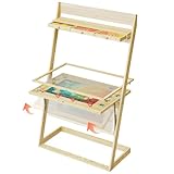 AMAMELL Puzzle Table with Drawers & Cove...
