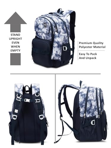 Image of Lavie Sport cloud Dye Laptop Backpack | 36 Liters | Fits Upto 16 Inch | Laptop Compatiable | Rain Cover | Gift for Biys & Girls