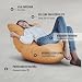 Aiire Relaxo Sitzsack XXL für Kuschelecke - Bean Bag Design mit Füllung - Riesen Sitzsäcke Erwachsene, Sitz Sack Flauschig - Bodenkissen Grob, Bodenstuhl, Bodensessel Anthrazit