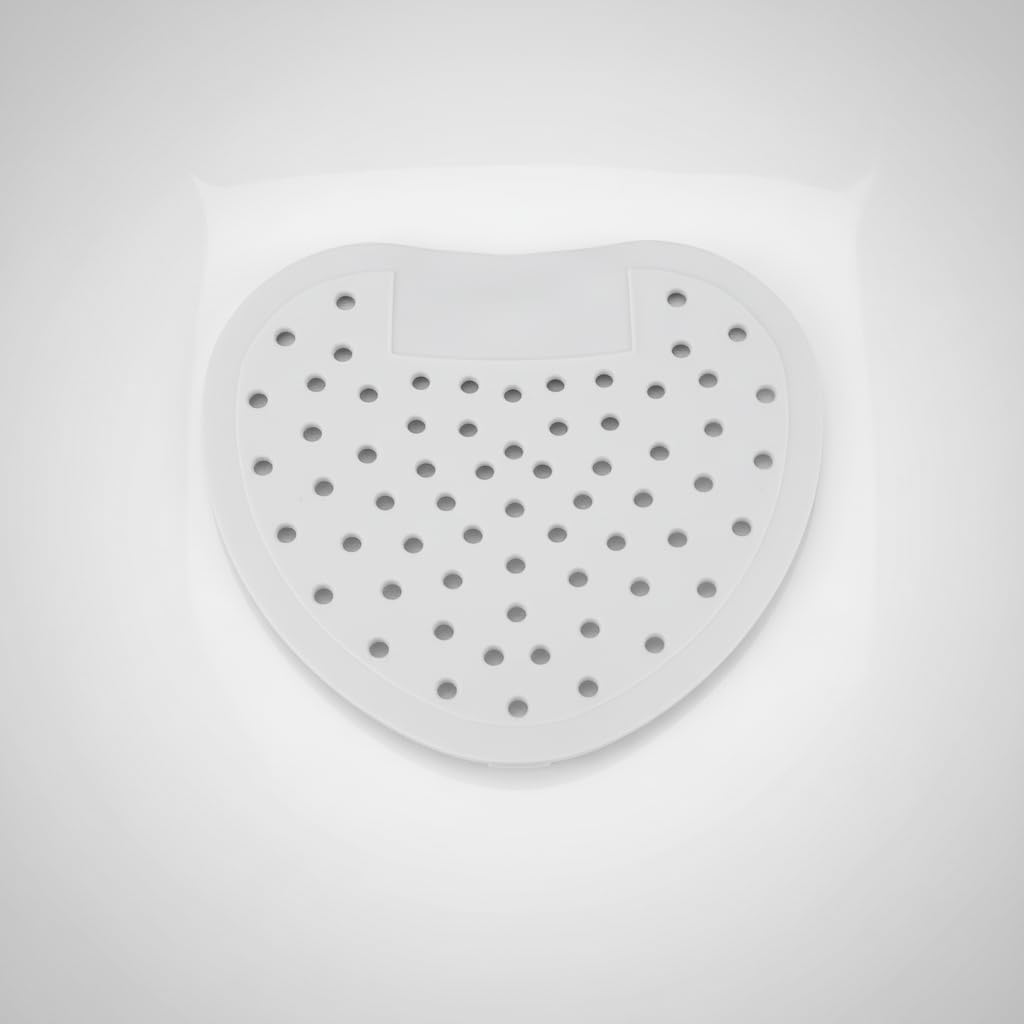 Garosa Urinal Screen Urinal Mat with Anti-Splash & Deodorizer Clog- for Bathrooms Easy Installation Virtually eliminates urine splash(White)