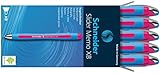 Schneider Slider Memo XB Ballpoint Pen, Pink, Box of 10 (150209)