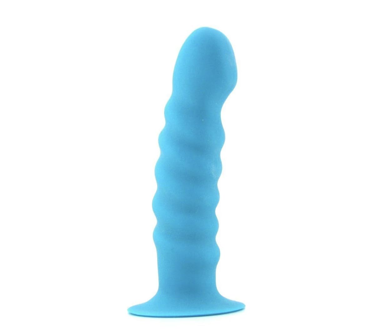 Blue Silicone G-Spot Backdoor shaftStrap-On Dong Attachment LL64269