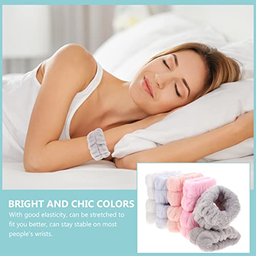 Lurrose Pulso Spa Washband 10 peças microfibra lavagem de pulso toalha pulseira apertada punho absor