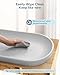 COMOMY Baby Changing Pad for Dresser - Wipeable Changing Pad with Restraining Belt, Waterproof, Soft, Lightweight and Portable, Easy to Clean for On The Go Diaper Change, Light Grey