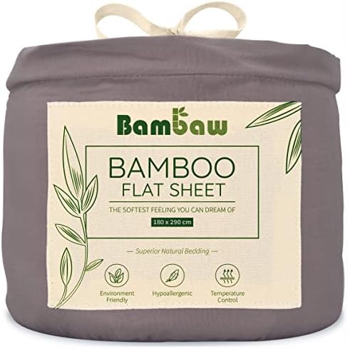 Navy Double Sheet Flat | Bamboo Bedding | Double Flat Sheet | Luxury Bedding Double | Keep Cool At Night | Dust Mite Mattress Protector | Super Soft Blanket | Navy Flat Sheet | 240x290 | Bambaw