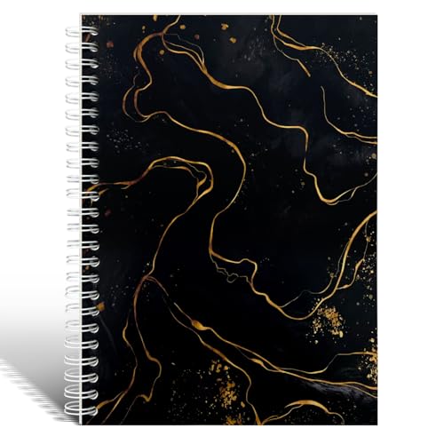 Álbum reutilizable para colección de pegamentos A5, negro y mármol, para adultos, con 37 hojas de papel desprendible, organizador para journal, planner y scrapbook miniatura 1