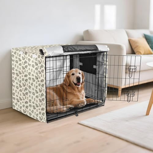 Housse de cage pour chien L grise couverture complète en maille respirante - 7