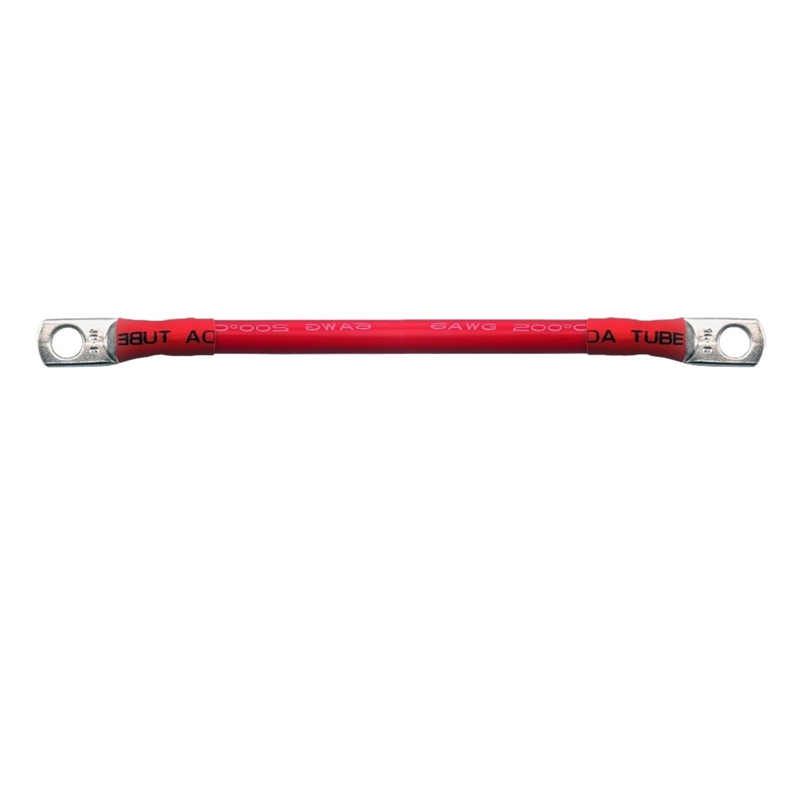 20-200 Cm Kabel Inwertera Akumulatora Samochodowego Z Końcówką UPS Power Solar Materiałem Silikonowym M6 Lithium Connect(Red M6 100CM,5 AWG)